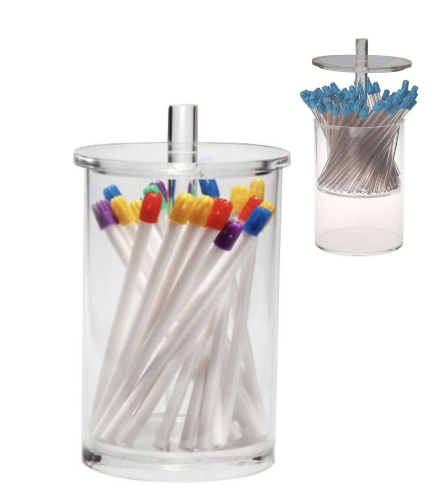 AmeriCan Goods Dental Acrylic Saliva Ejector Dispenser Round 4