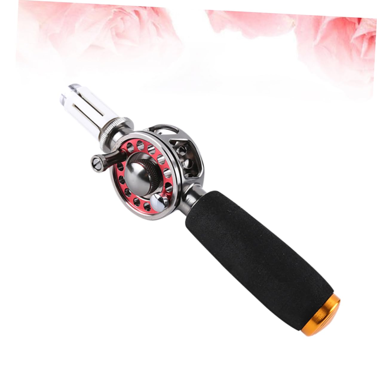 Automatische Angelrolle mit Sternbremse aus Metall, Schwarz | Verstellbare Abzugskraft, Automatisches Aufwickeln der Angelschnur, Kompakte Spule für Präzise Kontrolle