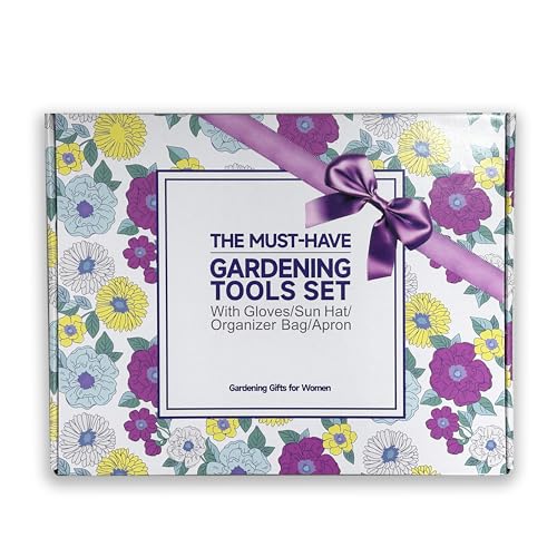 Set de herramientas para jardín floral de 8 piezas con rodilleras y guantes miniatura 7