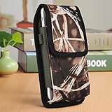iPhone7 Plus Holster Case, Vertical Pouch Case Camouflage Heavy Duty Canvas Padding with Metal Clip Belt Loop Carabiner Hook for iPhone 6 Plus iPhone 7 Plus 5.5” Cellphone with Otter Case