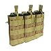 Loglife Tactical Magazine Pouch Holds Holster Triple M4/M16 Open Top Mag Pouch 1000d with Bungee System (DE)
