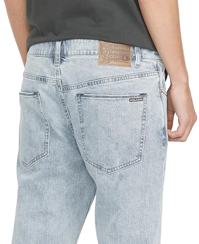 Image of Volcom Men's Solver Stretch Denim Jeans-Modern Fit Pant