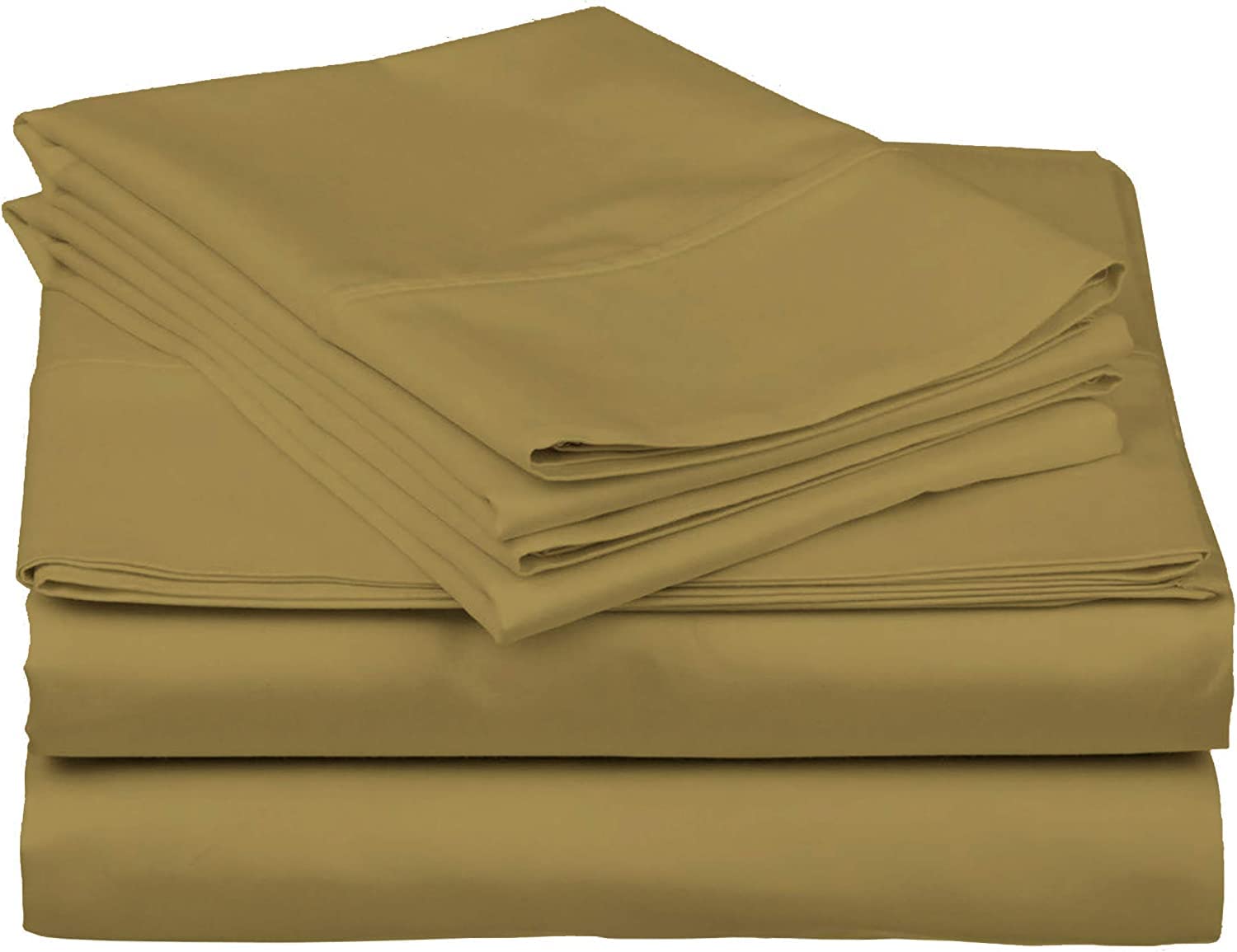 Kedara Cloth Flat Sheet Double Size 100% Cotton Bedsheet | Bedsheets with 2 Pillow Cover | Bed Sheet | Chadar Bed | chadar - Double Bed_Taupe Solid with 600TC (B0C5VYS58K) Amazon Price History, Amazon Price Tracker