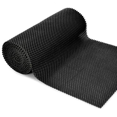 Drawer Liner Kitchen Cabinet Shelf Liner 12 inch by 20 feet Black