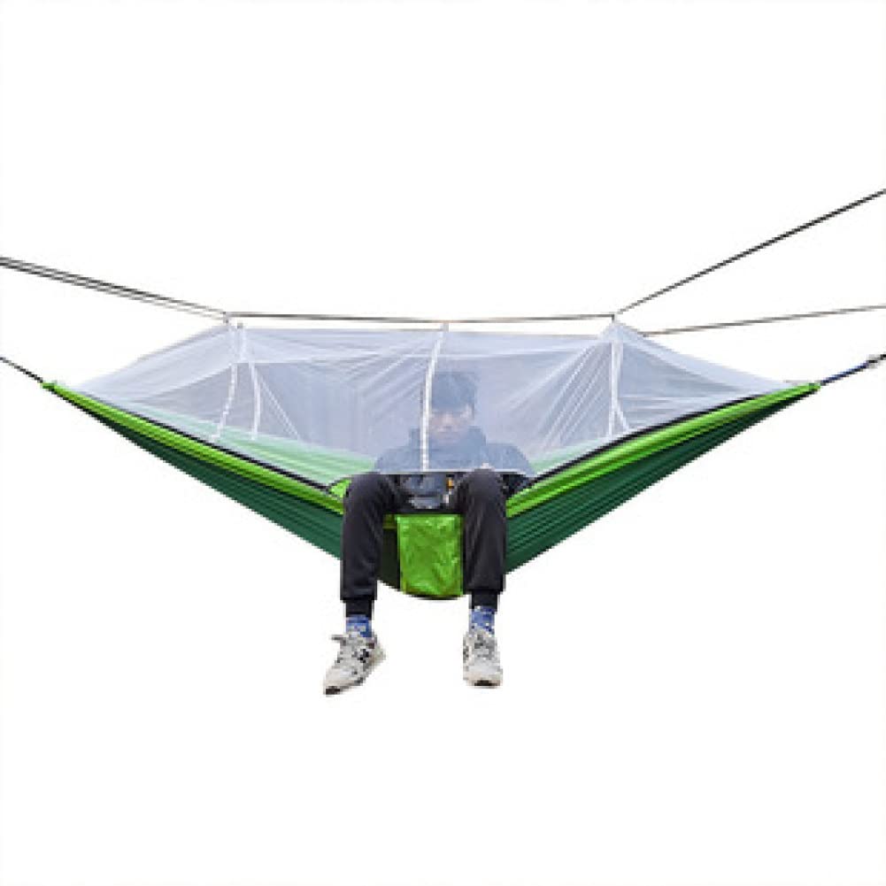 Hängematten Hängematte mit Moskitonetz, tragbare ultraleichte Nylon-Fallschirm-Hängematten für Rucksackreisen, Reisen, Strand, Camping, Wandern Hängematten für draußen