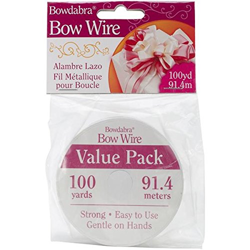 Darice Bowdabra Bow Wire, 100-Yard, Silver