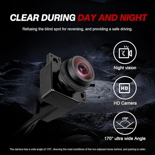 Image of 56054041AC Rear View Backup Camera Compatible with Ram 1500 2500 3500 2009-2012, Reversing Parking Assist Camera OE Replacement 56054041AC 56054041AA 56054041AB 56054041AD 56054041AE