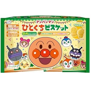 不二家 アンパンマンひとくちビスケット１０P 115g" 