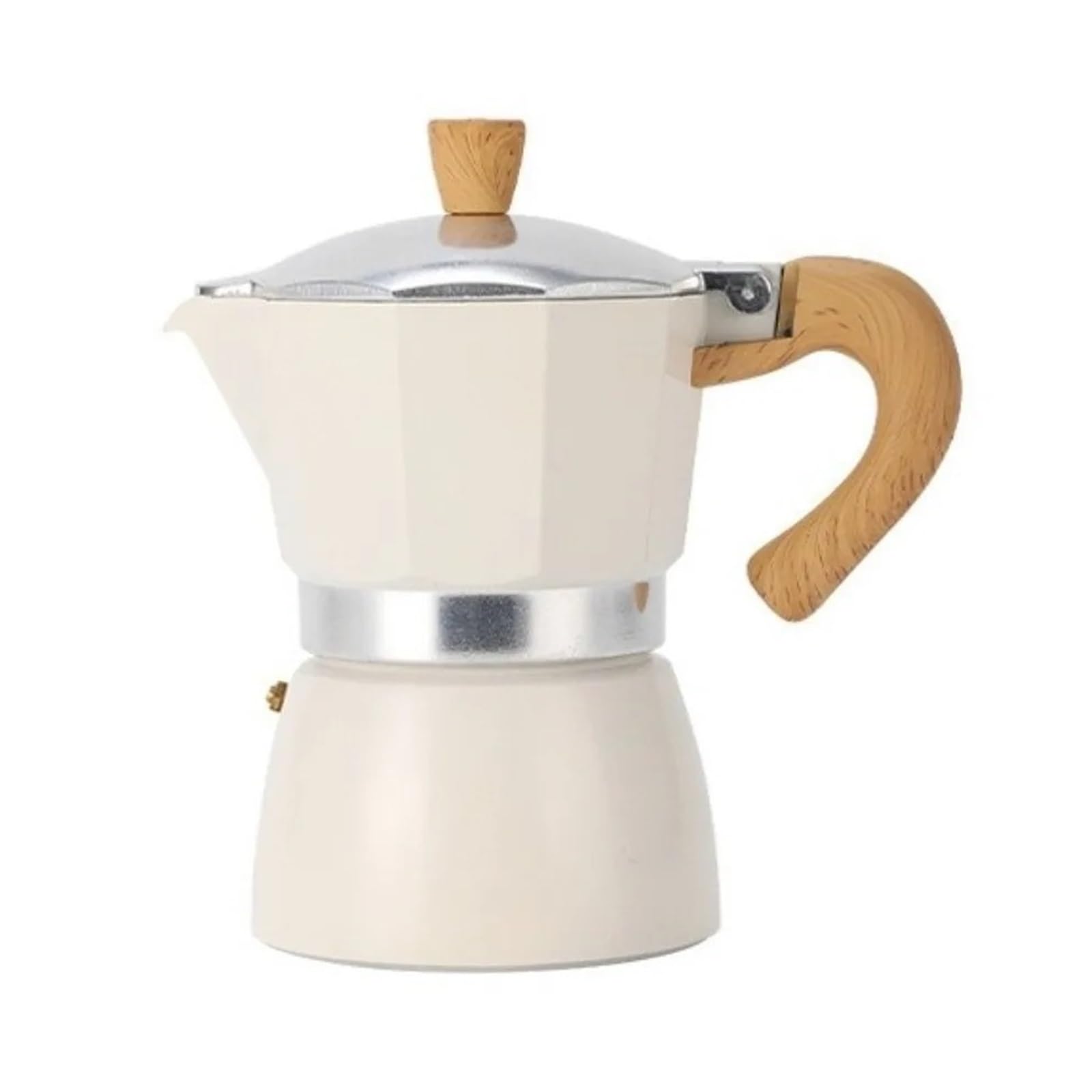 Genérico Cafetera Moka de aluminio con 3 tazas café expreso 150ml Pot