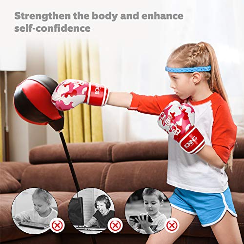 Kids Boxing Gloves, Boxing Gloves For Children 3-9 Youth Boys Girls Toddler Pu Cartoon Sparring Training Boxing Gloves For Punching Bag, Kickboxing, Muay Thai, Mma (Red) #TOP6