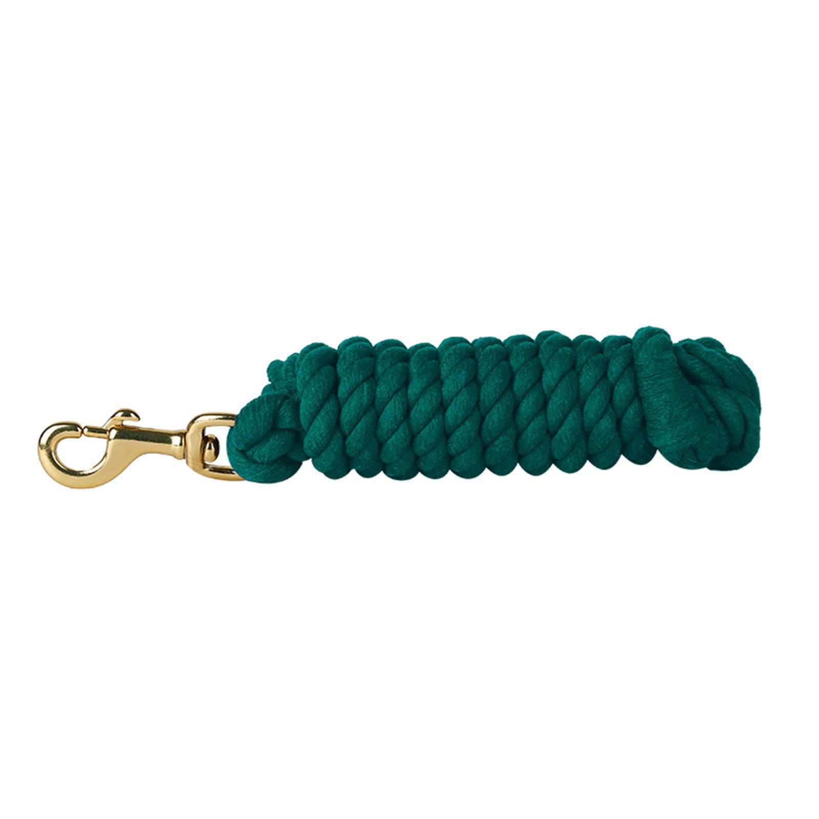 Guinzaglio per Cavalli, Corda per Addestramento E Passeggiate, Corda in Cotone con Redini E Moschettone Girevole, Guinzaglio Resistente per Addestrame, Verde
