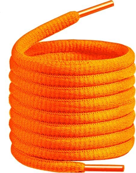 SUNBIRD 2 Pair oval Shoelaces Shoe Laces For All types of Shoes & Sneakers-(120 cm,-pack of 2) (pack of 2, orange oval) (B0B93WT54B) Amazon Price History, Amazon Price Tracker