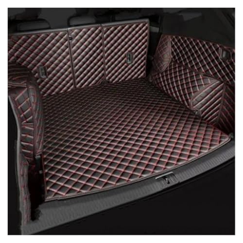Tapis de coffre en cuir pour Civic 2021 protection noire et rouge