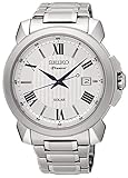 セイコー SEIKO プルミエ Premier ソーラー クオーツ メンズ 腕時計 SNE453P1 ホワイト[並行輸入品]