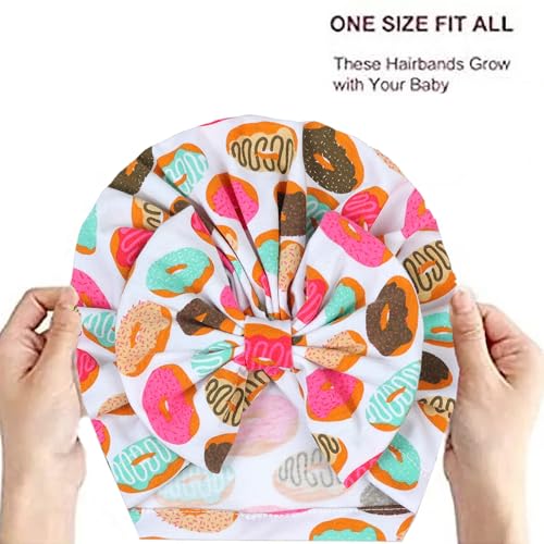 Image of BabyMoon Beanie Floral Bow Baby Boy's & Girl's Cap Kids | Toddler Infant Hat | White | 6-48 Months