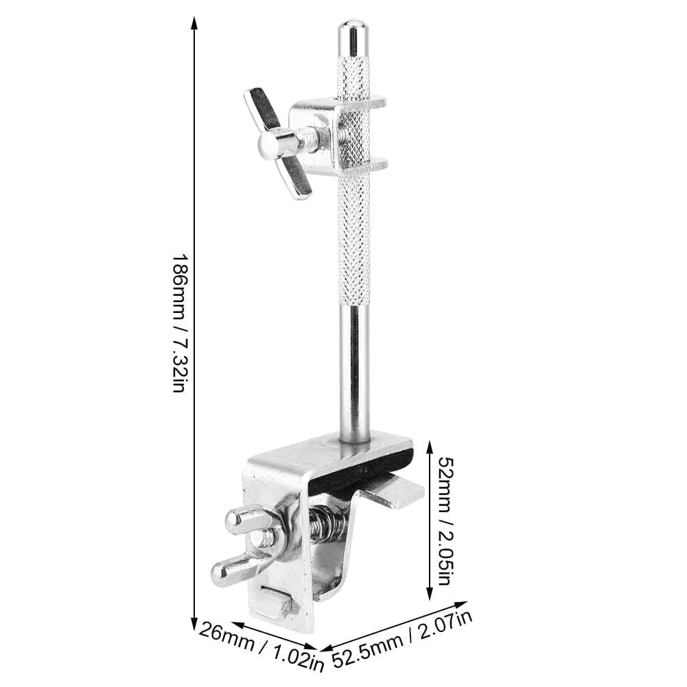 Pince de Cloche de Vache, Support de Fixation de Cloche de Vache Support de Cloche de Vache Kit de Batterie Jazz pour Réglage de Cloche de Vache vers le Haut ou vers le Bas