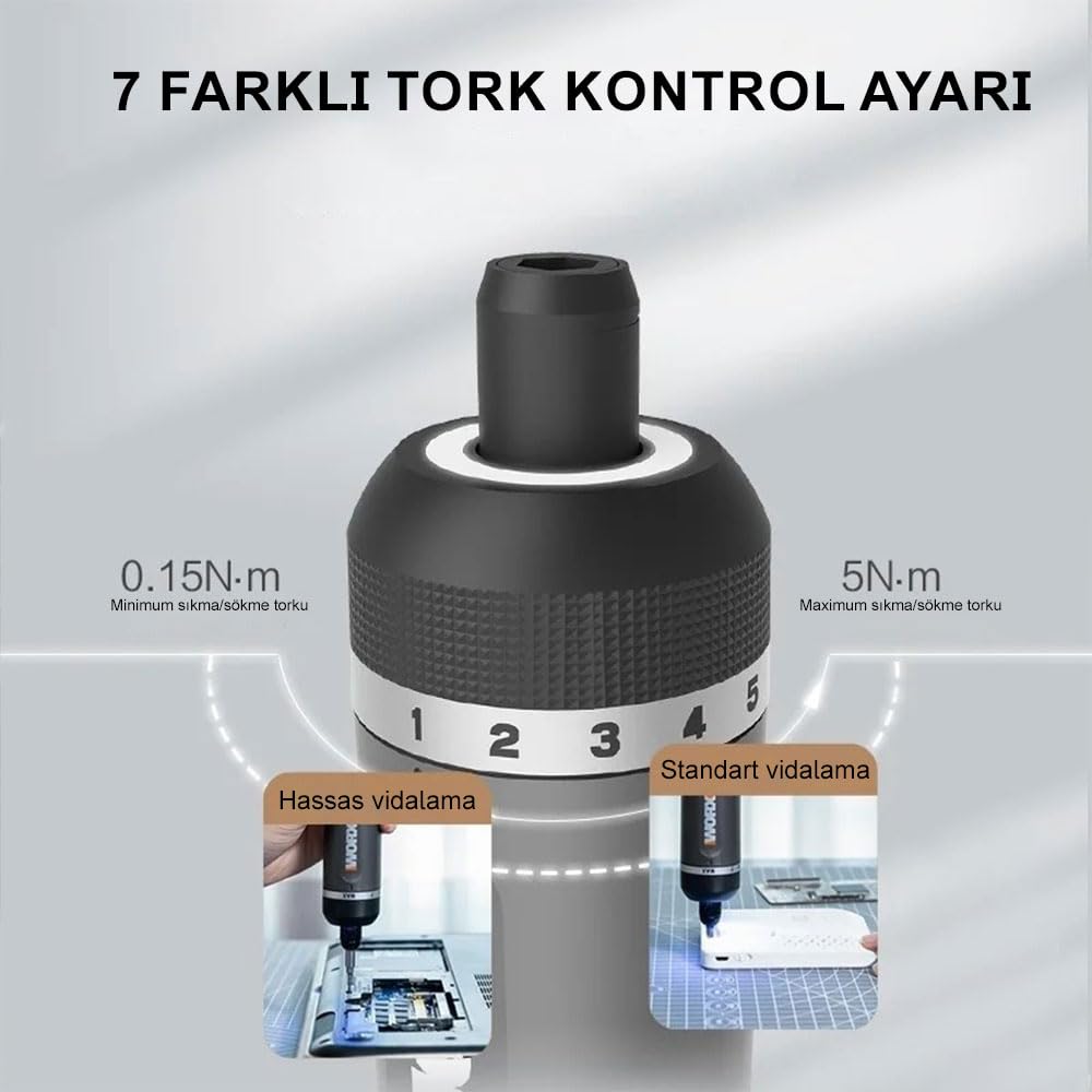 WORX WX242 Akku-Schraubendreher 4V + 30 Bits