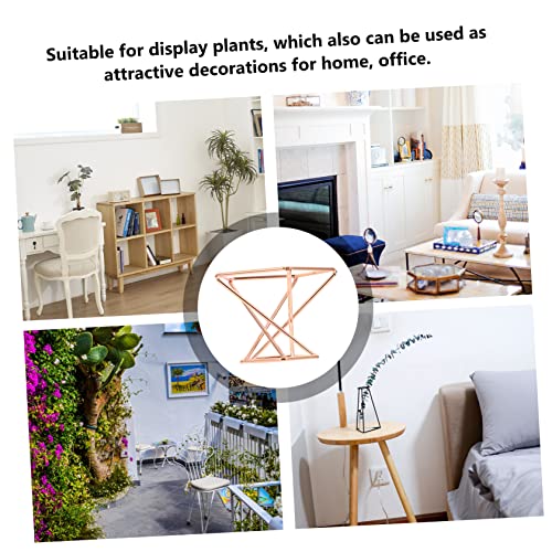 MERRYHAPY 4個メタル製エアプラントホルダー エアプラントスタンド 植物ディスプレイラック 金属製プラントシェルフ 室内装飾用 [4]