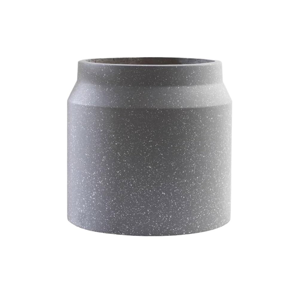 L8p2B5s7 Garden Pots Round Flower Pot Magnesium Clay with Speckled Planter for Home Garden