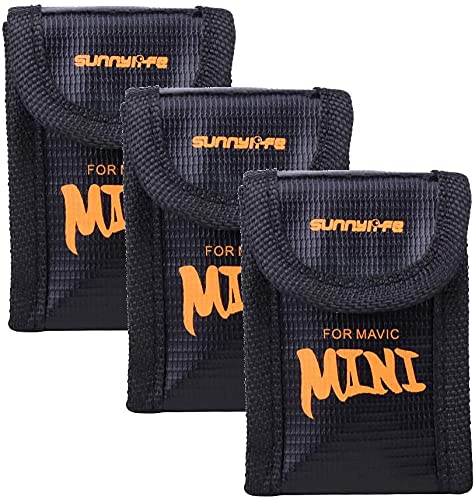 kiowon �o�b�e���[�h���o�b�O DJI Mini 2 / Mini SE/Mavic Mini�h���[���Ή� �Z�[�t�K�[�h�`���[�W �ϔM/�ω�/�h�� (1�o�b�e���[�p 3��)