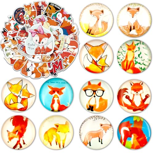 Set di adesivi a forma di volpe Scopri il nostro meraviglioso set di adesivi a forma di volpe, che contiene 50 adesivi volpe realizzati con cura e 12 simpatici magneti per frigorifero a forma di volpe. Questo set è perfetto per gli amanti della volpe e offre una varietà di opzioni di design.