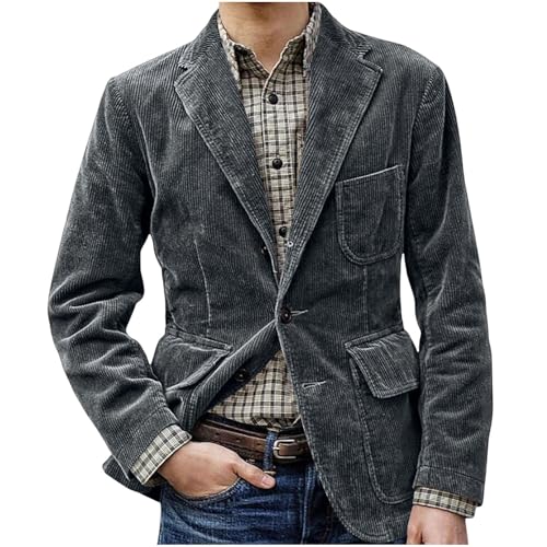 Medieval Peasant Ethnic Basic Steampunk Work Dressy for Man Fall Winter Corduroy Blazer Coats Man 2025 Fashion