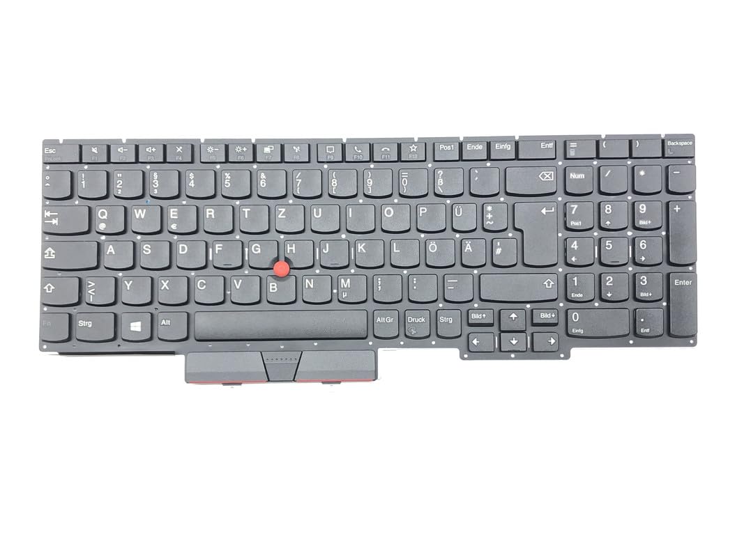 Tedesca - Tastiera nera compatibile con Lenovo ThinkPad E15 Gen 2 20T8000AGE