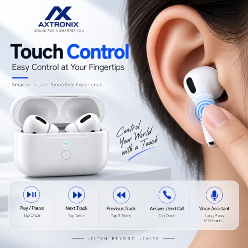 AXTRONIX Pro 2 Wireless Earbuds with Charging Case, Bluetooth in Ear - Image 5