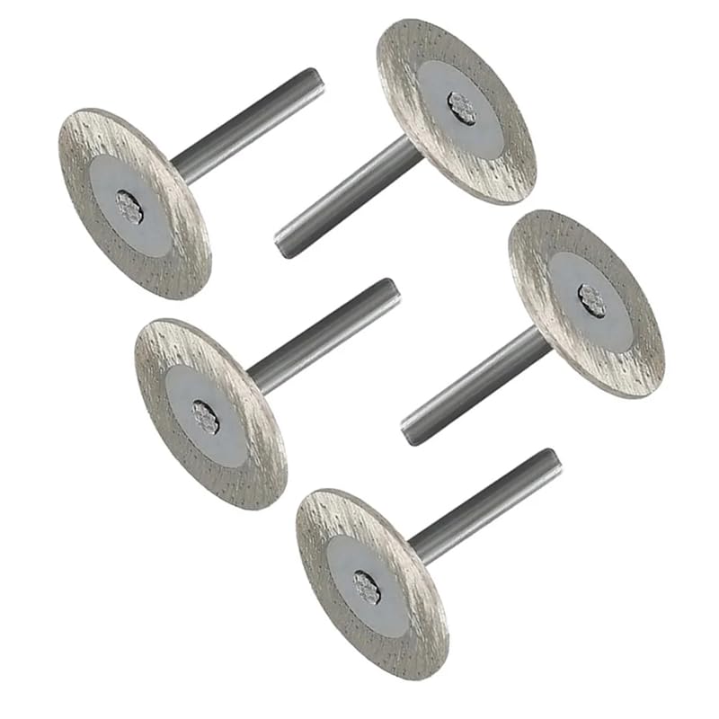 LYVQZPWLRDiamentowa płyta cięcia, 5 szt. ostrzy tnących 40 mm tarcza z trzpieniem 6 mm tarcze tnące do pił tarczowych diamentowe tarcze turbo granit marmur narzędzia do cięcia kamienia