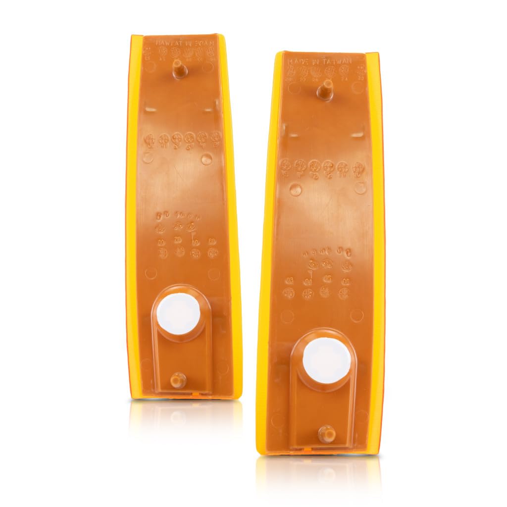 For 1988-1993 GMC C/K Pickup Side Marker Light Driver and Passenger Side Pair For GM2550141, GM2551141 | 5975199, 5975200
