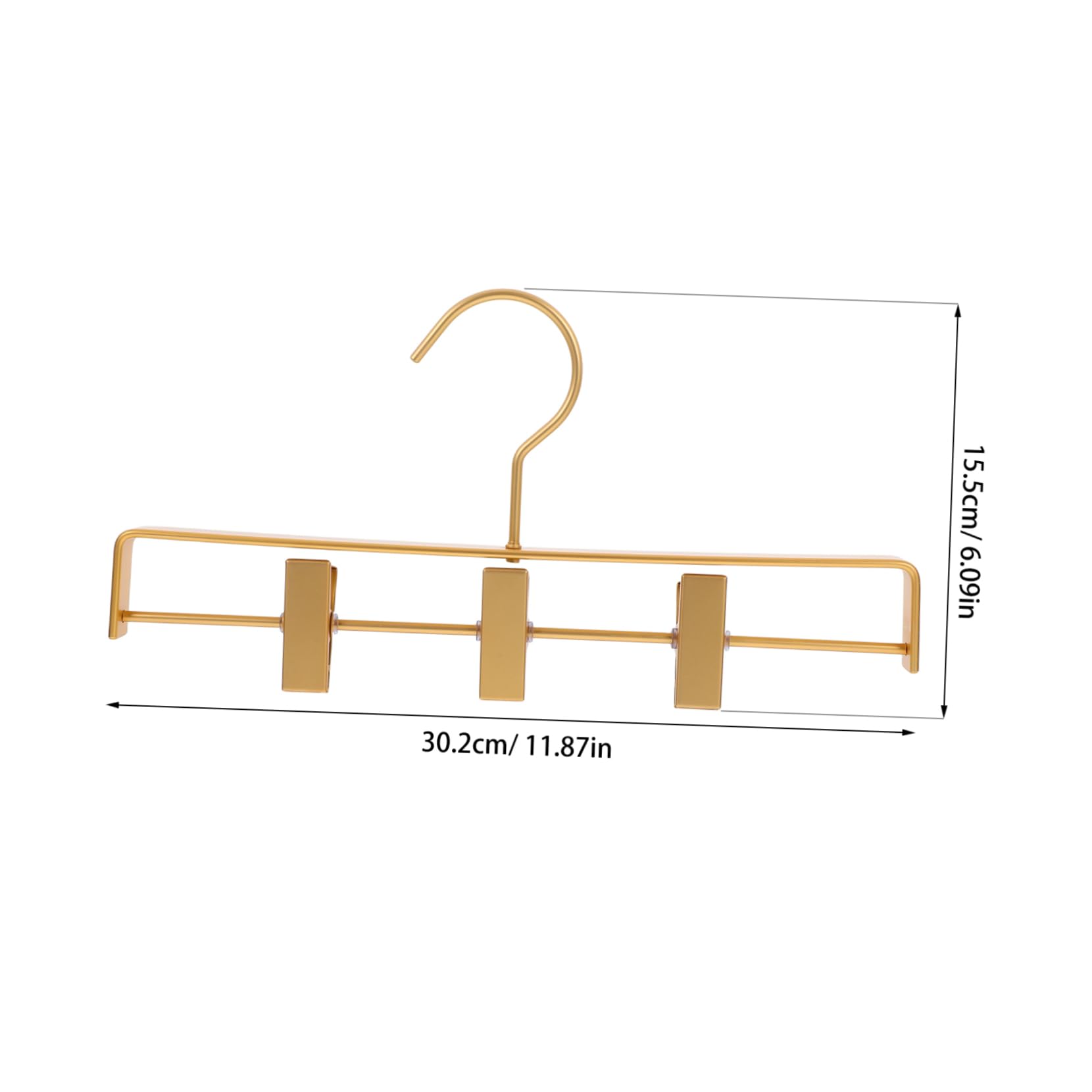 FUNOMOCYA Pants Hanger Clips Skirt Hangers Metal Trouser Shorts Space Saving Design Strong Construction for Closet