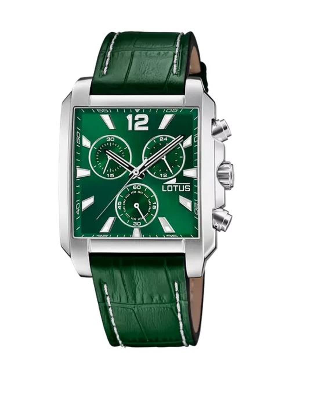 LOTUS Orologio Uomo Analogico Pelle Nera - Quarzo - Cronografo - Vetro Minerale - Impermeabile 5 ATM Elegante 18851/4 Special Prices