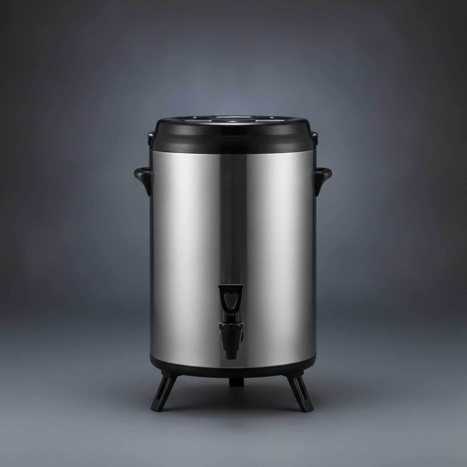 Termo Dispensador Bebidas Aislado Contenedor Térmico con Patas Portátil Dispensador Bebidas para Cafeterías, Array, Blanco Brillante, 10L