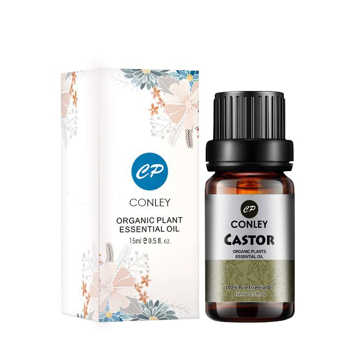 CONLEY 100% Pure Castor Cold Pressed Carrier Oil For Hair & Skin, 15ml Naturally Conditions Hair, Deeply Moisturizes Dry Cracked Skin, No Alcohol, Parabens & Sulphates