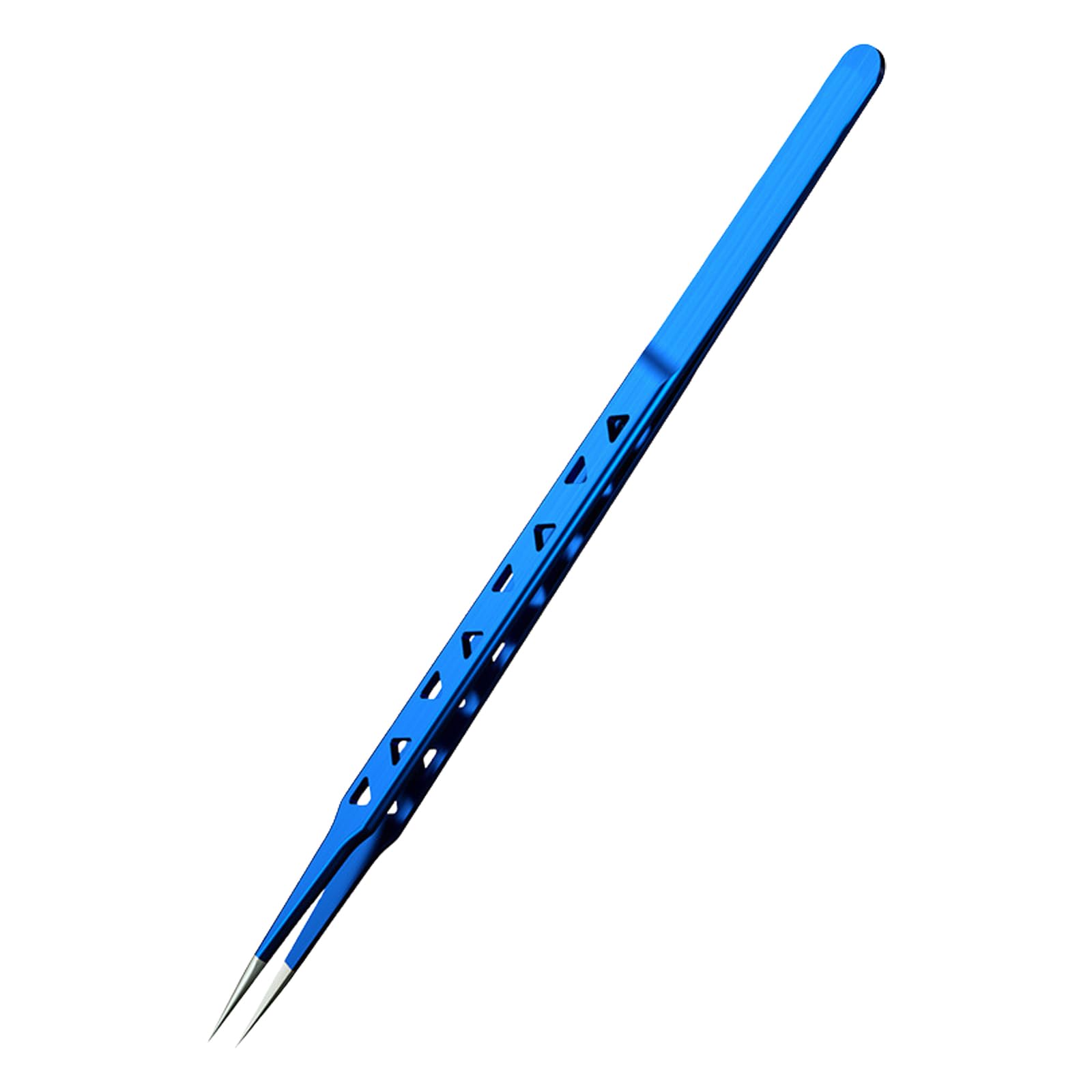 Maxtonser Extended Alloy Steel Tweezers With 8Hole Structure Heat Resistance And AntiStatic Fine Tie Tweezers for Various Tasks