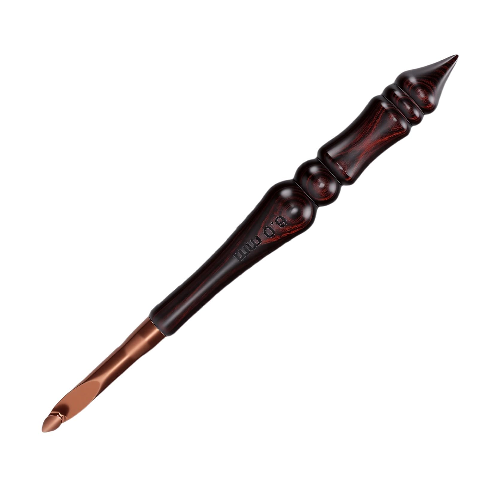OVAQUIXI Zestaw Szydełek 8 Sztuk 3mm-7mm Ergonomiczny Drewniany Uchwyt