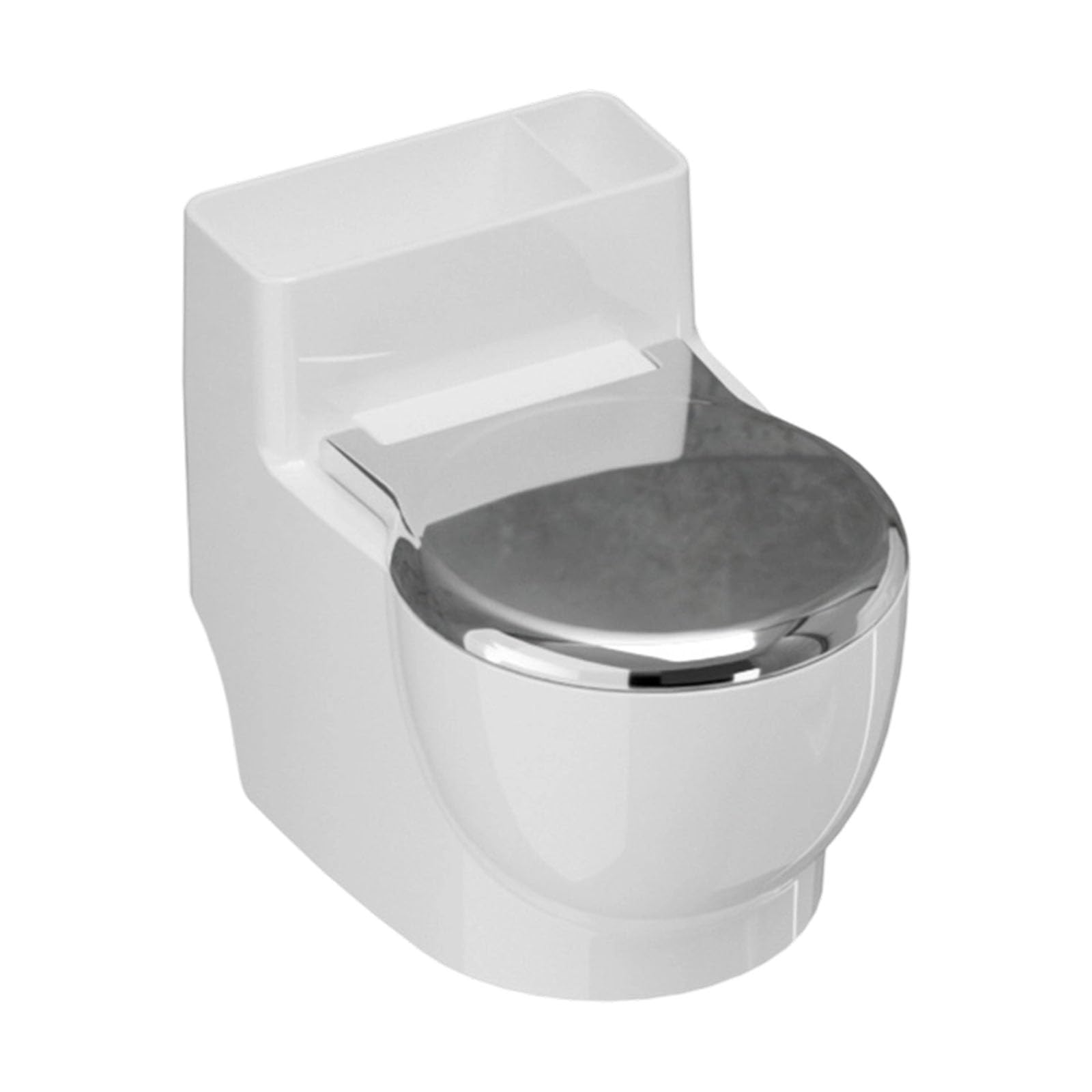 WEILWH Wall Mounted Ashtray with Dustproof Lid Creative Toilet Shape Design Large Capacity Ashes Container for Home Decors Wall Mounted Ashtray with Lid