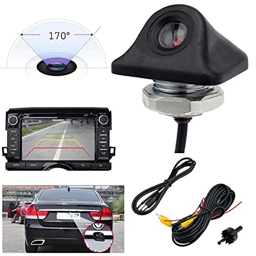 Riloer Car Reversing Camera, 3IN1 Waterproof Backup Camera, Front Side Rear View CMOS Camera for Cars Trucks, RV - Image 3