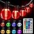 Ollny Christmas Lights Outdoor 30FT RGBW, Color Changing String Light with 20 Edison + 1 Spare G40 LED Bulbs, Plug in Remote Waterproof Connectable Timers Patio Lights for House Indoor Outside