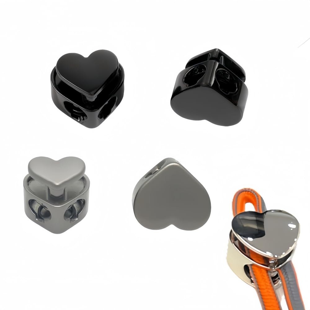 DZPQO 12-Pack Heavy-Duty Cord Locks - Double Hole Metal Pull Cord Stops & Fasteners - Drawstring Lockers for Secure Closure