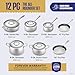 LEGEND COOKWARE 5-Ply Stainless Steel Cookware Set, 12-Piece Pots and Pans Set - Induction Compatible, Oven Safe 800°F - Non-Toxic, No Coatings - Built to Last Generations