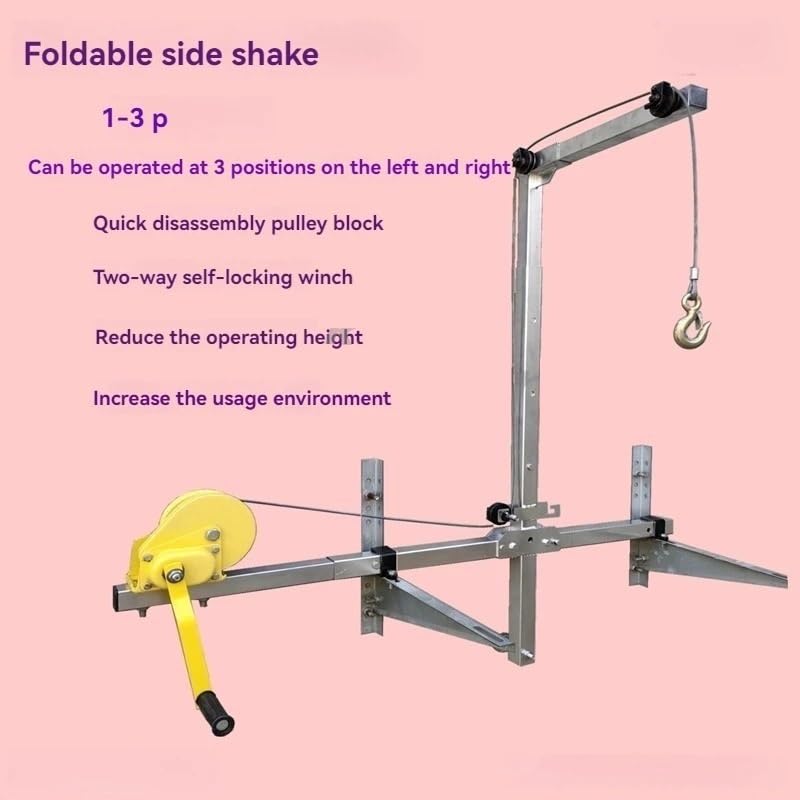 Kit d'outils d'installation de climatiseur robuste avec support de type A et treuil - 3