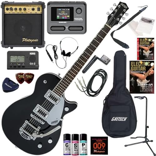 グレッチ エレキギター初心者入門 マルチエフェクターも入ってる!最強の20点セット G5230T Electromatic/BLK(ブラック)