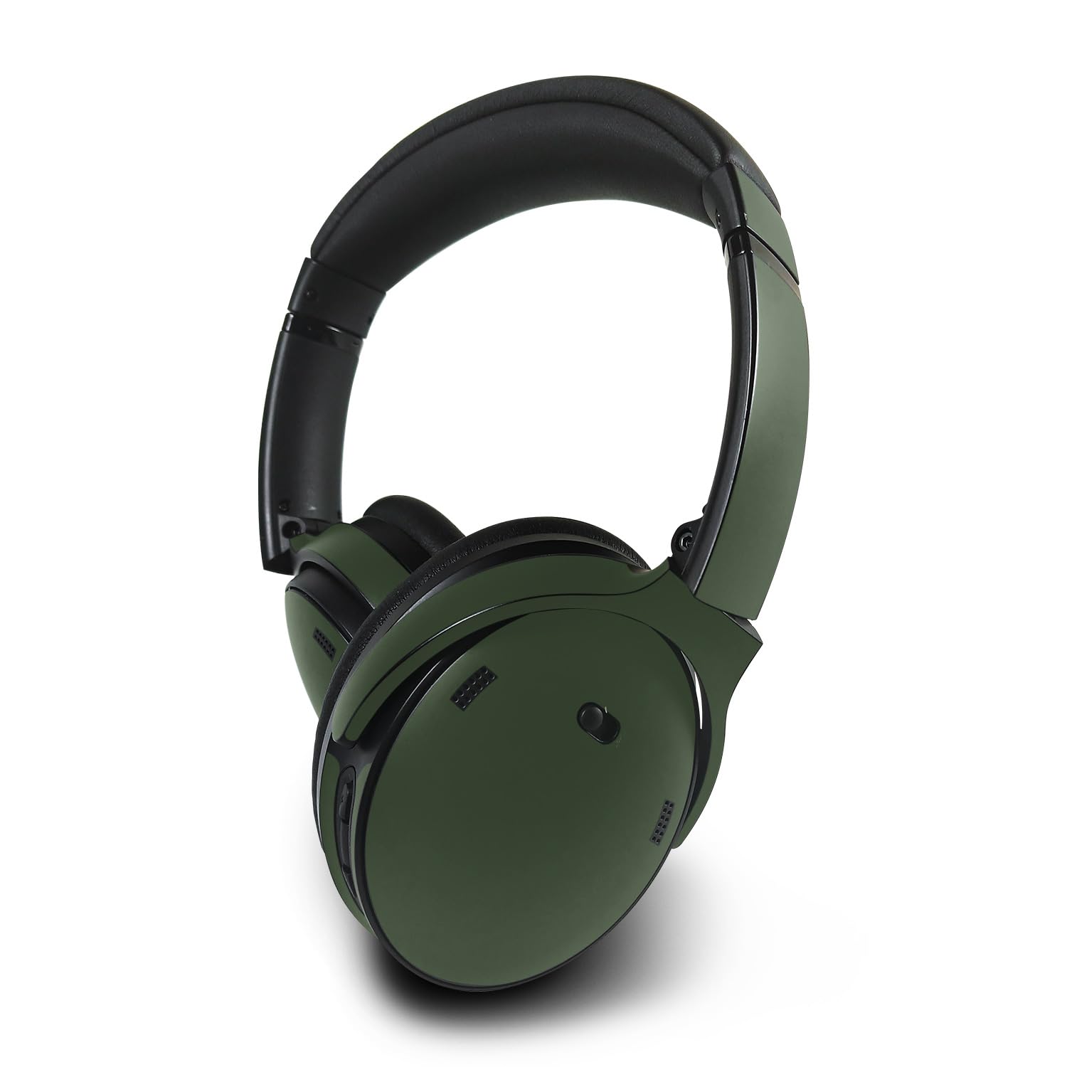 MightySkins Skin Compatible with Bose QuietComfort 45 Headphones - Solid Olive | Protective, Durable, and Unique Vinyl Decal wrap Cover | Easy to Apply, Remove, and Change Styles | Made in The USA