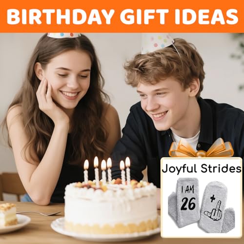 HAPPYPOP Birthday Gift Ideas for Women Men - Socks for 21 22 23 24 27 28 29 30 Year Olds Women3