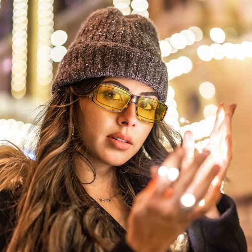 Image of URUMQI Night Vision Driving Glasses Fit Over Eyeglasses for Men Women