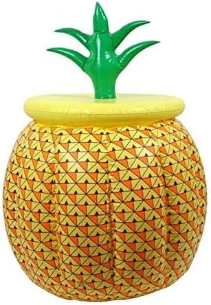 Pineapple Cooler Pool Float Inflatable Drink Holder Luau Party Beach Theme