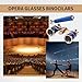 Aroncent Opera Glasses Binoculars 3x25 Vintage Theater Glasses with Handle: Compact Metal Opera Glasses for Theater Concert - Blue