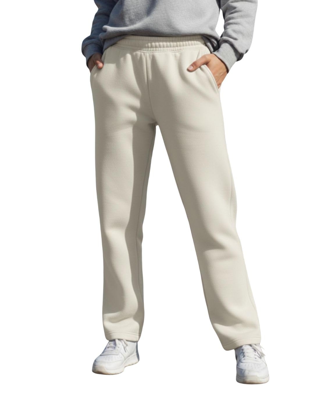 Women’s Solid Fleece Track Pants | Warm & Durable Casual Lowers | Trendy LowersM5245-picture-35