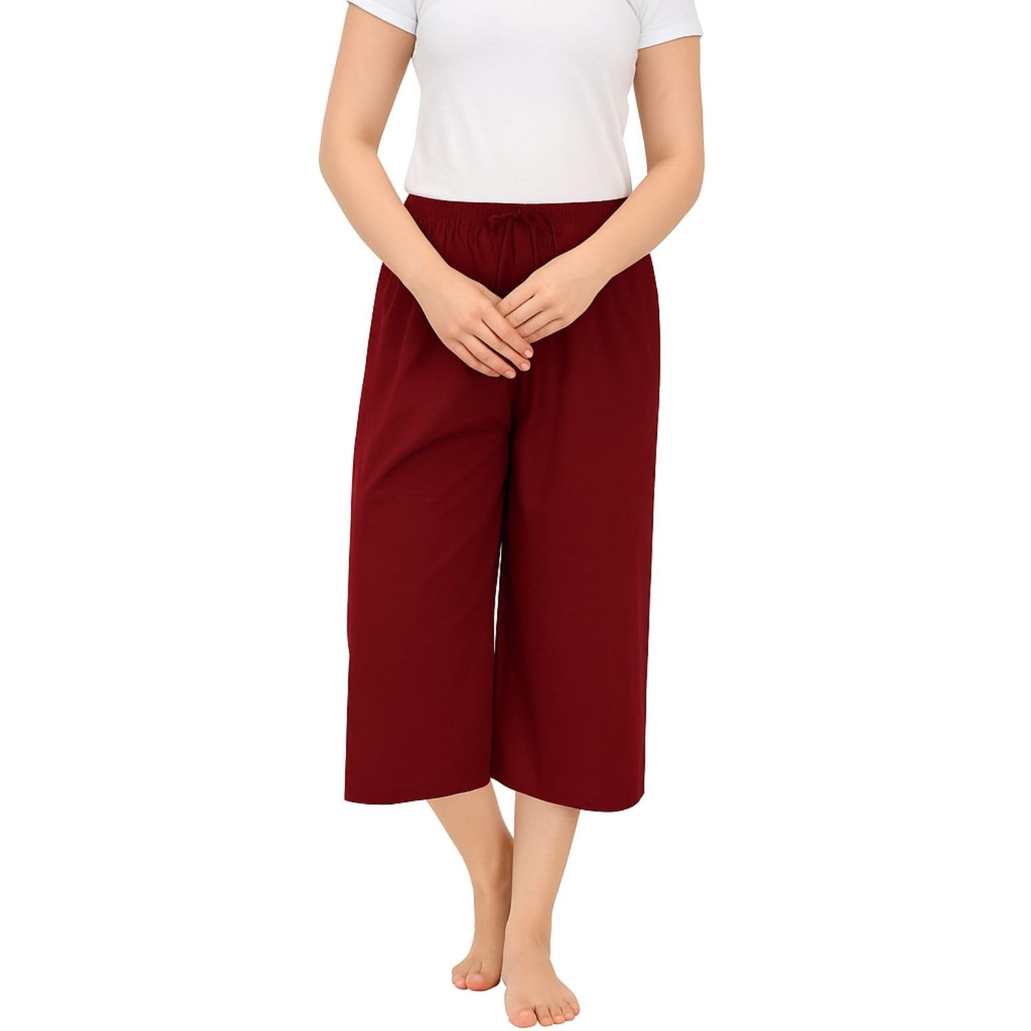 Womens 3/4th Capri, Cotton Capri with Loosefit-picture-35